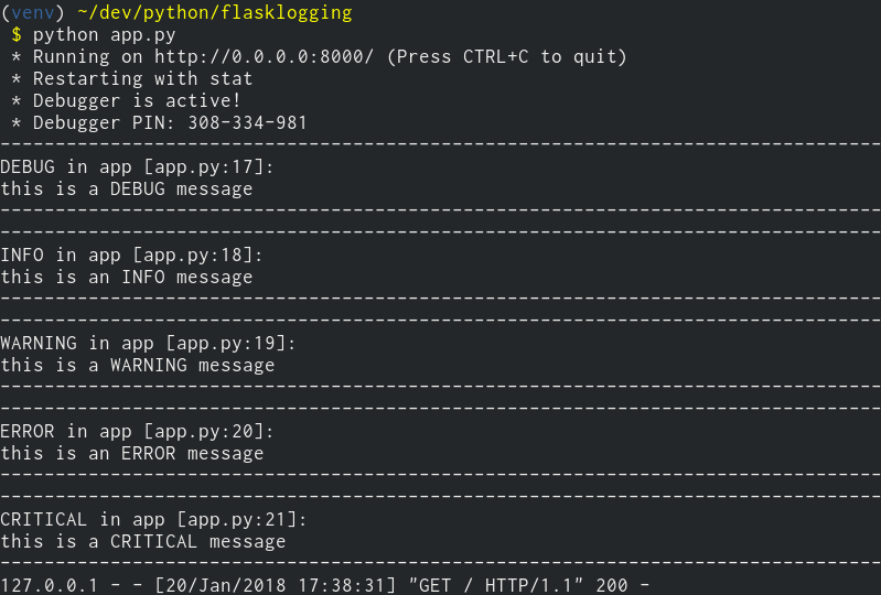Flask logging withing Gunicorn