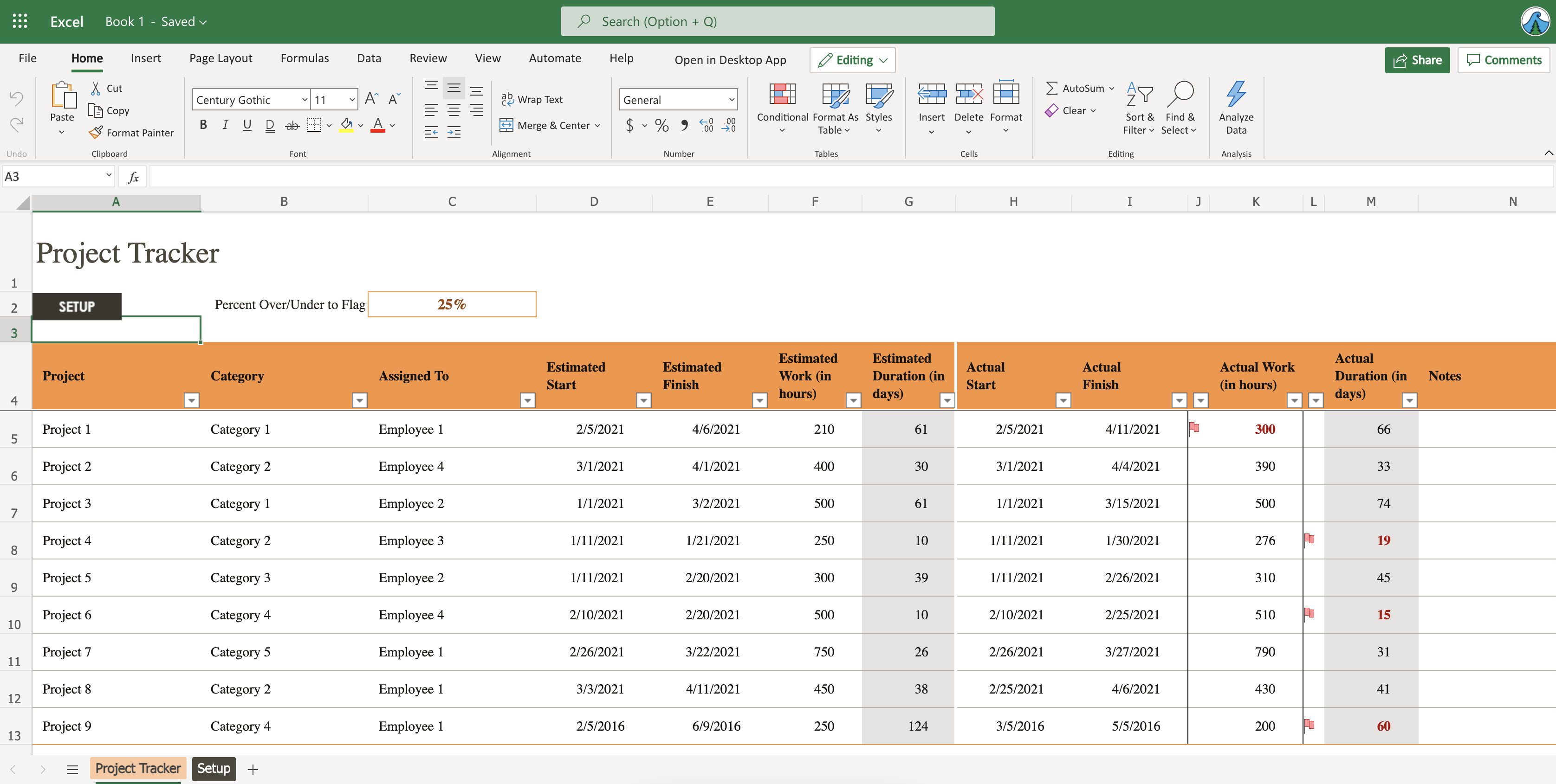Excel in the browser